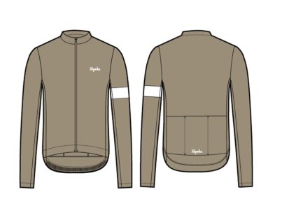 dzersej rapha termiczna koszulka rowerowa z dlugimi rekawami rapha core 2xl brazowawy