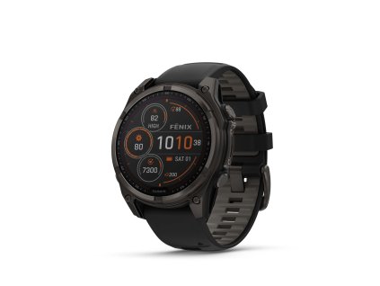 Fenix8Solar 47 HR Carbon Front Left 0014 wf carbon