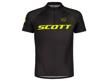 Scott dětský dres Jr RC PRO SS Black/Sulphur Yellow