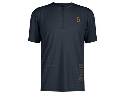 Scott dres Trail Vertic Zip SS Dark Blue