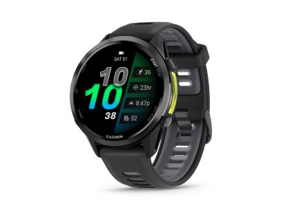 Forerunner970 CarbonGrayBlack HR Front Left 0000 FRx970 47mm Black Hero