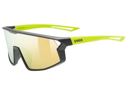 Uvex brýle Skyryse Jr. Black/Yellow Mat/Mirror Yellow