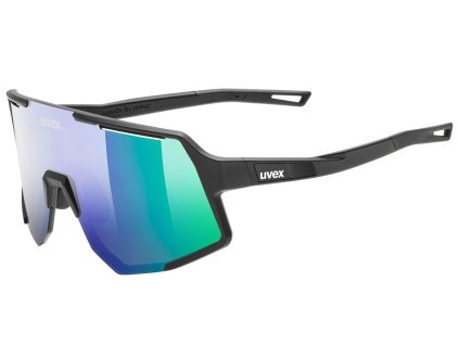 Uvex brýle Sequenze Black Matt/Mirror Green