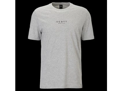 Scott triko Tee Typo SS Grey Melange