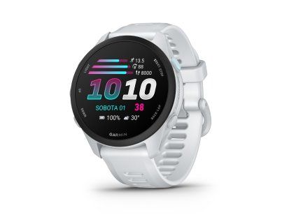 Forerunner70 HR Whitestone Front Left FR70 Whitestone Hero WF cs CZ