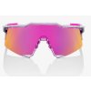 Brýle 100% Speedcraft Polished Tarnslucent Grey/Purple Multilayer Mirror Lens