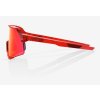 Brýle 100% S3 LE PEter Sagan Gloss Translucent Red/Hiper Red Mirror Lens