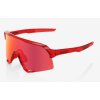 Brýle 100% S3 LE PEter Sagan Gloss Translucent Red/Hiper Red Mirror Lens