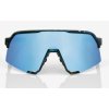 Brýle 100% S3 Black Holographic/Hiper Blue Multilayer Mirror Lens
