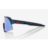 Brýle 100% S3 Black Holographic/Hiper Blue Multilayer Mirror Lens