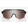 Brýle 100% S2 Soft Tact Black/Hiper Crimson Silver Mirror Lens
