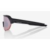 Brýle 100% S2 Soft Tact Black/Hiper Crimson Silver Mirror Lens