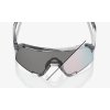 100% brýle S3 Polished Translucent Grey - Rose Gold Mirror Photochromic Lens