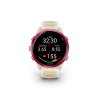 Forerunner570 42mm RaspberryMango HR Front 0016 FR570 running screen statute