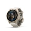 Fenix8 43 HR SoftGold FogGray Front left 0015 fenix8 wf 43mm sapphire softgold