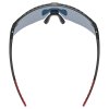 Uvex brýle Pace Stage Black Matt/Mirror Red