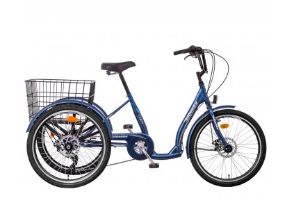 liberty comfy trojkolka 24 7spd disk modra