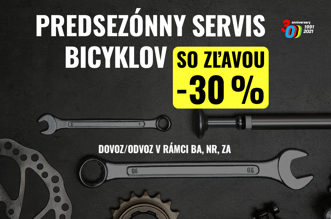Predsezónny servis bicyklov - zľava až -30%!