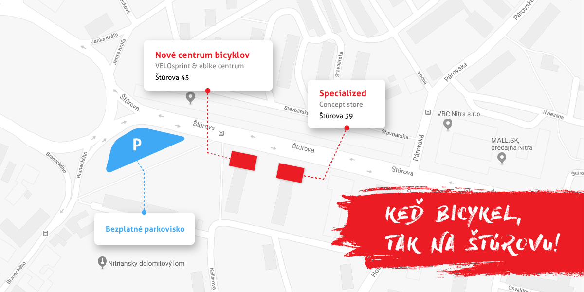 Nové VELOsprint & e-bike Centrum otvorené od 18.1. 2018