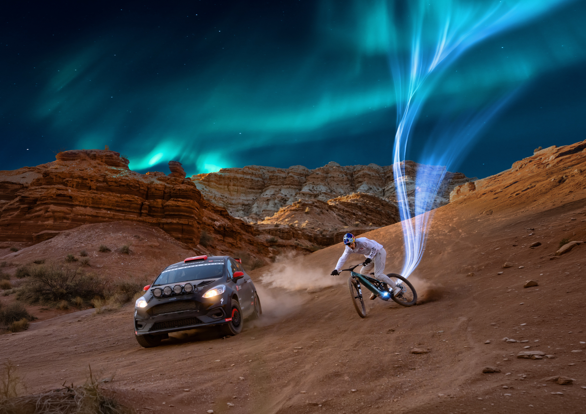 Levo R - rally jazda dole Aurorou