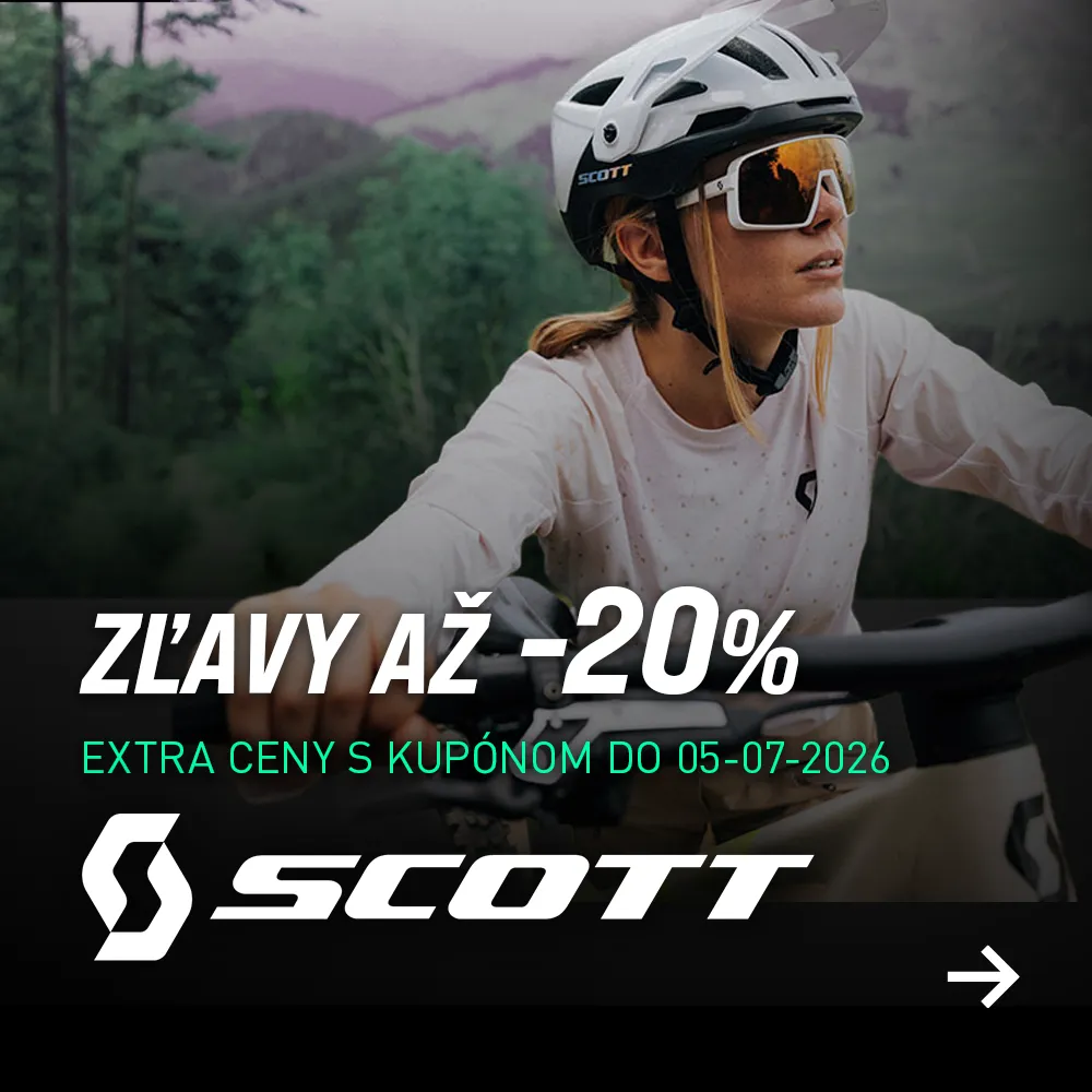 Zľavový kupón na doplnky SCOTT: Zľavy až -20%