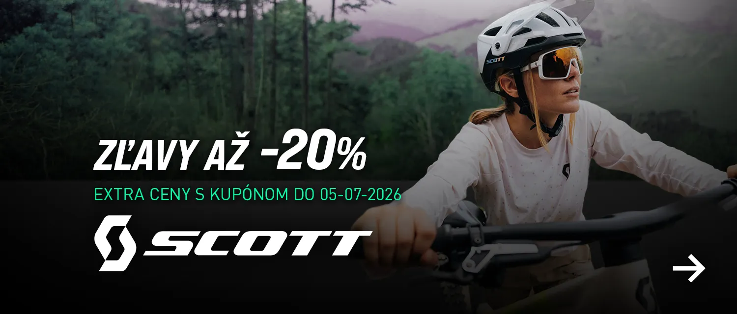 Zľavový kupón na doplnky SCOTT: Zľavy až -20%