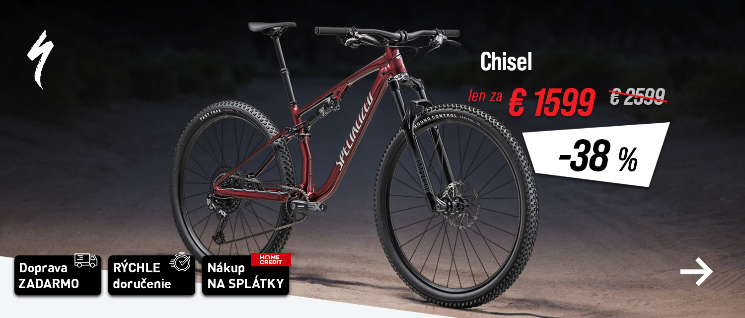 Celoodpružený bicykel SPECIALIZED Chisel teraz so zľavou 1000€