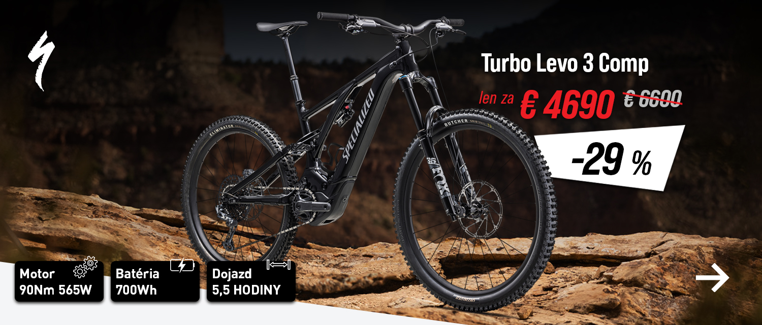 Trailový ebike SPECIALIZED Turbo Levo 3 je TOP v pomere cena/výkon