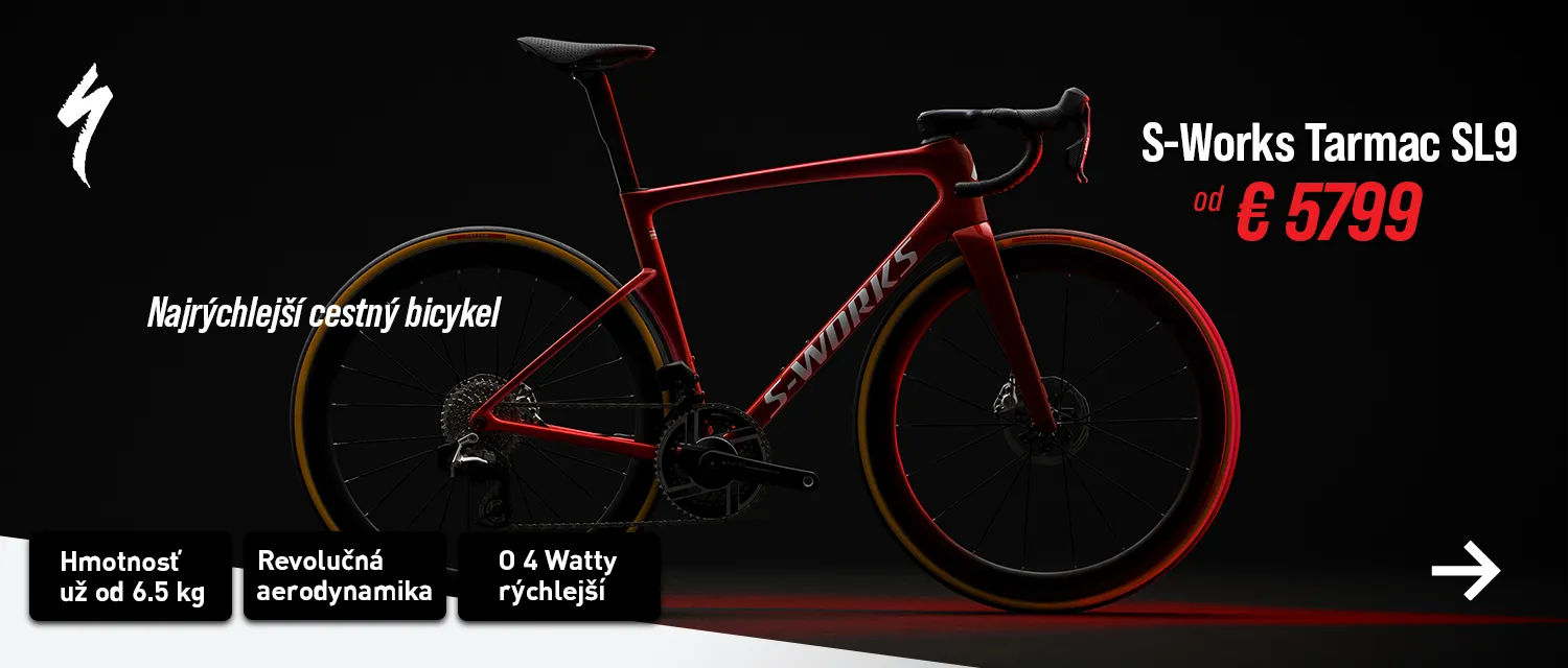 Najrýchlejší cestný bicykel SPECIALIZED Tarmac SL9