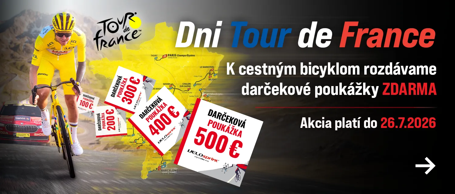 K cestnému bicyklu vám dáme darčekovú poukážku zdarma.
