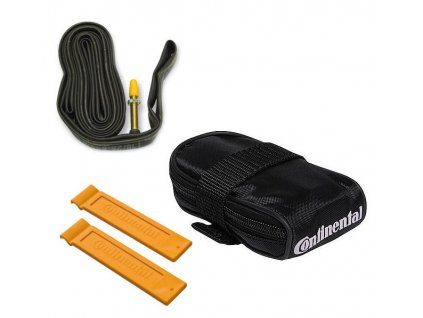 Continental Kapsička pod sedlo/ Tube bag with Race 28 tube FV42 and 2 tire levers Race 28" Galuskový 42 mm