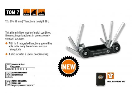 SKS Náradie TOM 7. 7 funkcií