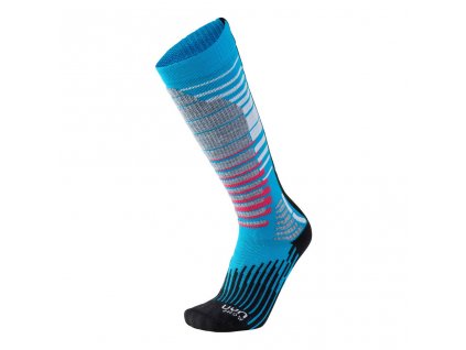 UYN SKI SNOWBOARD SOCKS LADY A292 TURQUOISE/BLACK