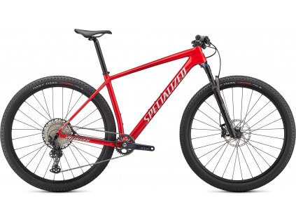 SPECIALIZED Epic Hardtail Comp Gloss Flo Red W/Red Ghost Pearl/Metallic White Silver 2021