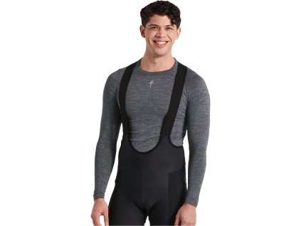 SPECIALIZED Men's Merino Seamless Long Sleeve Base Layer Grey