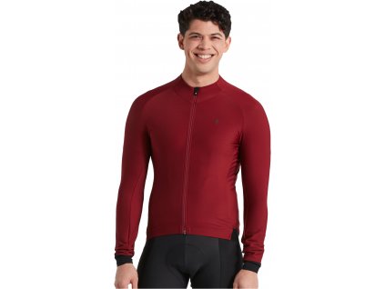 SPECIALIZED Men's SL Expert Long Sleeve Thermal Jersey Maroon