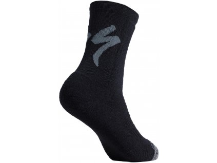 SPECIALIZED Merino Deep Winter Tall Logo Socks Black