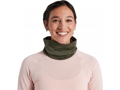 SPECIALIZED Prime-Series Thermal Neck Gaiter Oak Green