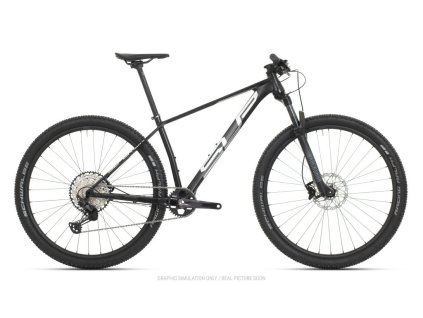 SUPERIOR XP 909 Matte Black/ChromeSilver  Horský cross-country bicykel