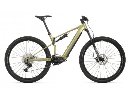 SUPERIOR eXF 8089 Matte Olive Metallic/Chrome Silver  Celoodpružený horský elektrobicykel