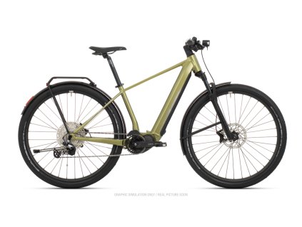 SUPERIOR eXR 6090 Touring Matte Olive Metallic/Chrome Silver  Trekingový elektrobicykel