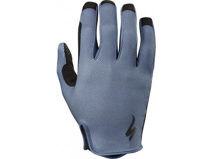 SPECIALIZED Men's Body Geometry Grail Long Finger Gloves Blue/Concrete Block