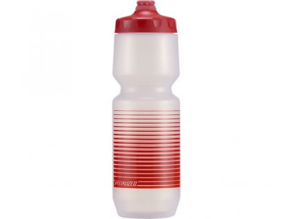 SPECIALIZED Purist FIXY Bottle Linear Stripe Clear Red 26 OZ
