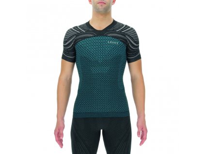 UYN MAN RUNNING COOLBOOST OW SHIRT SH_SL AQUA/DAWN GREY