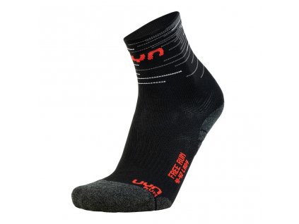 UYN RUN LADY FREE SOCKS B102 BLACK/RED