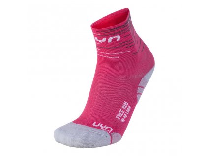 UYN RUN LADY FREE SOCKS P024 FUXIA/WHITE