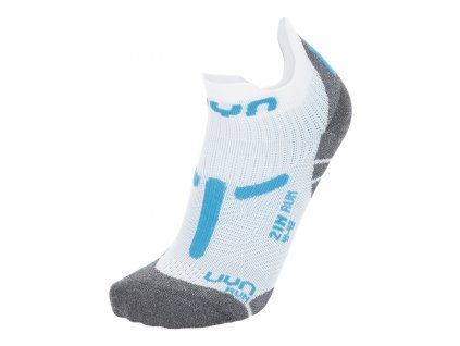 UYN RUN LADY 2IN SOCKS W135 WHITE/TURQUOISE