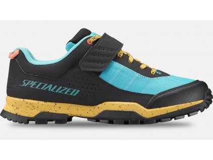 SPECIALIZED RIME 1.0 Mountain Bike Shoes Brassy Yellow/Lagoon Blue