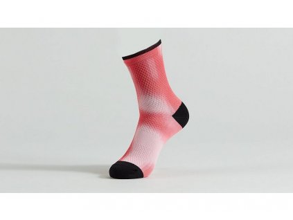 SPECIALIZED Soft Air Mid Socks Vivid Coral Distortion