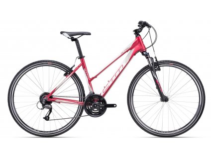 CTM Bora 1.0 Matná Červená/Sivá  Krosový bicykel